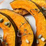 Abóbora assada com shoyo e mel