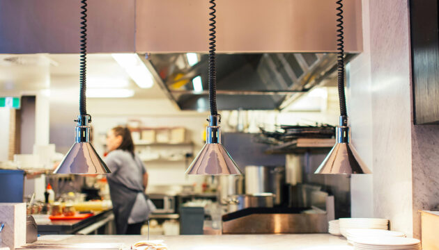 Cozinha industrial em larga escala
