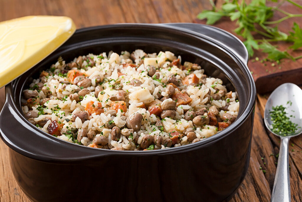 Receita baião de dois tradicional nordestino