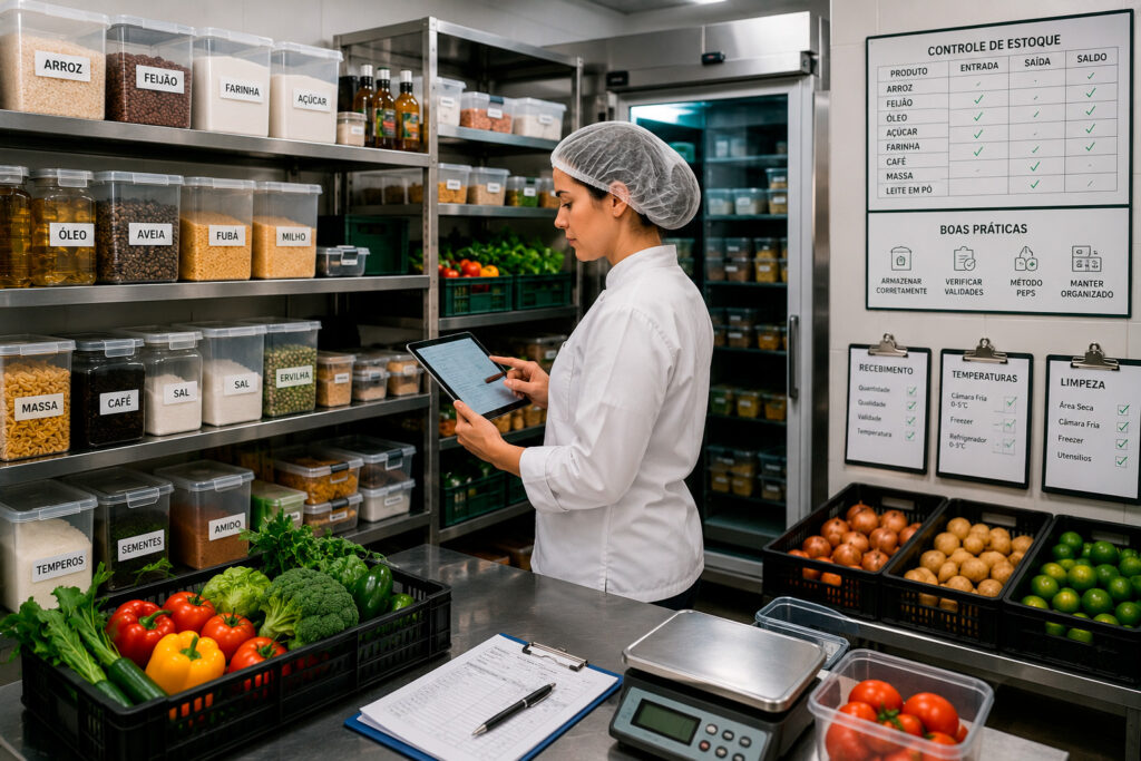 gestão de estoque em cozinhas industriais