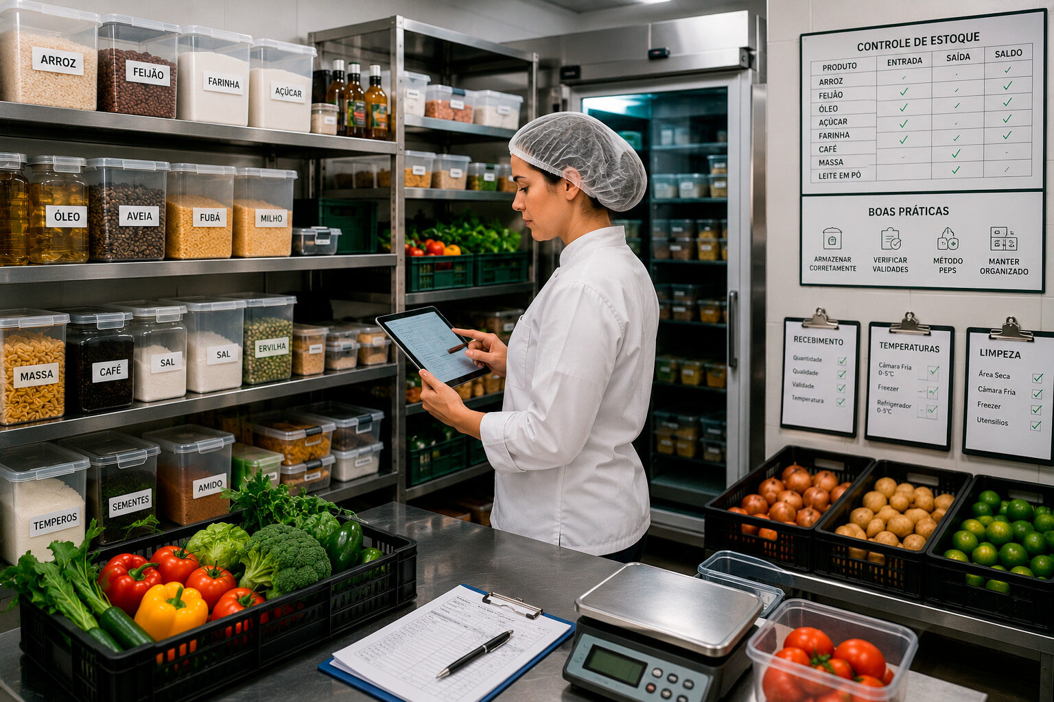 gestão de estoque em cozinhas industriais