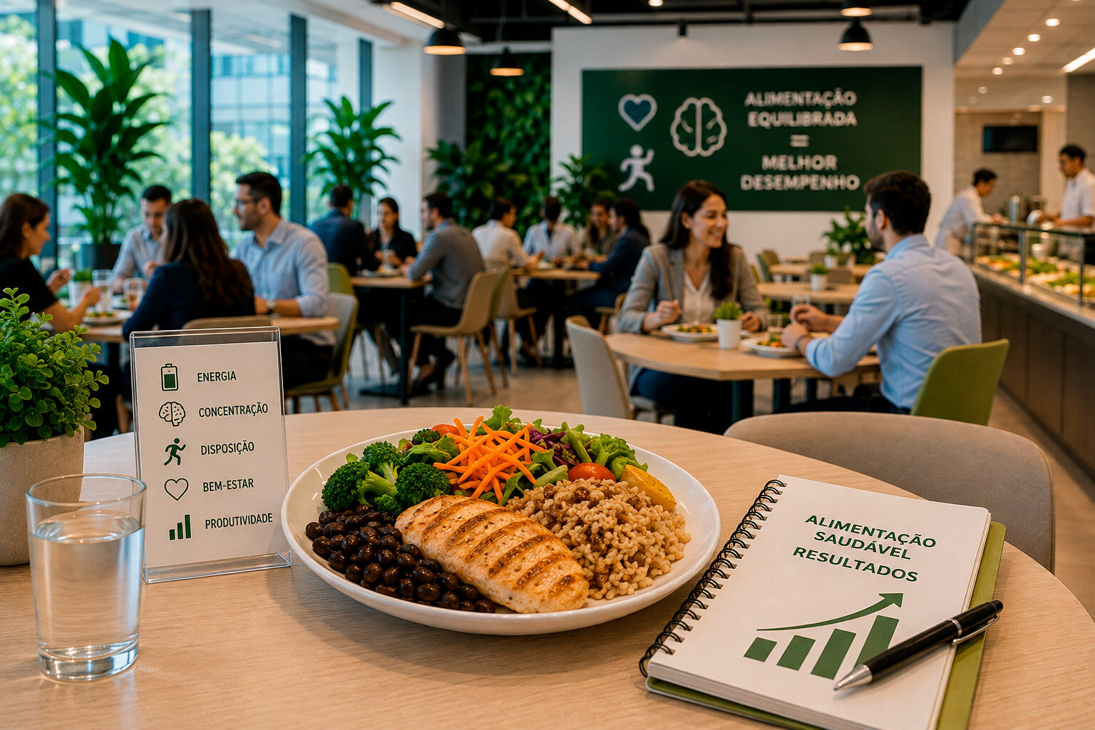 Alimentação corporativa e produtividade