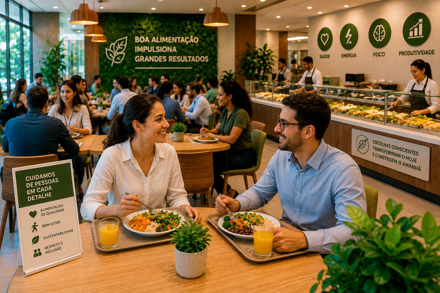 Experiência do colaborador na alimentação corporativa