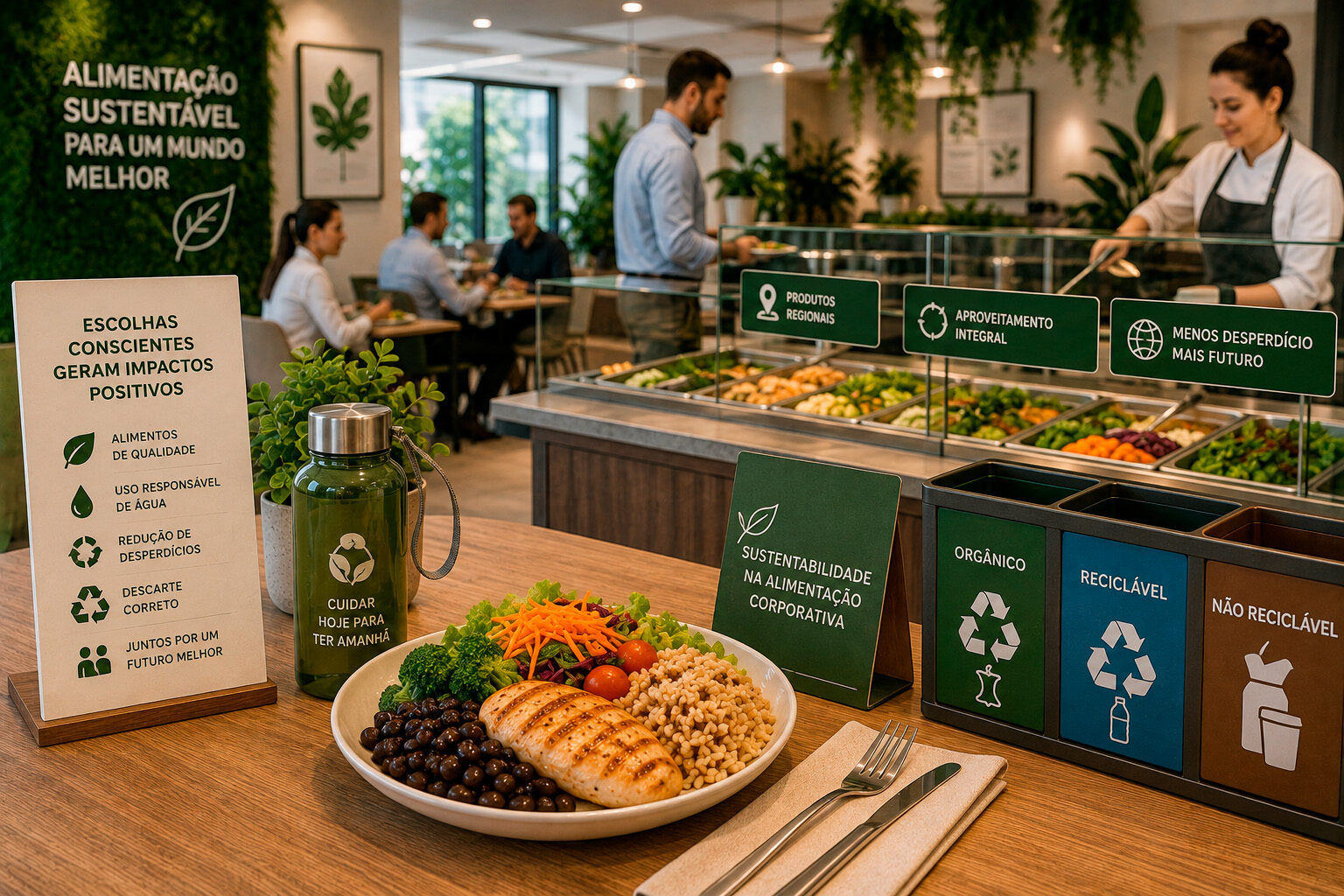 Sustentabilidade na alimentação corporativa