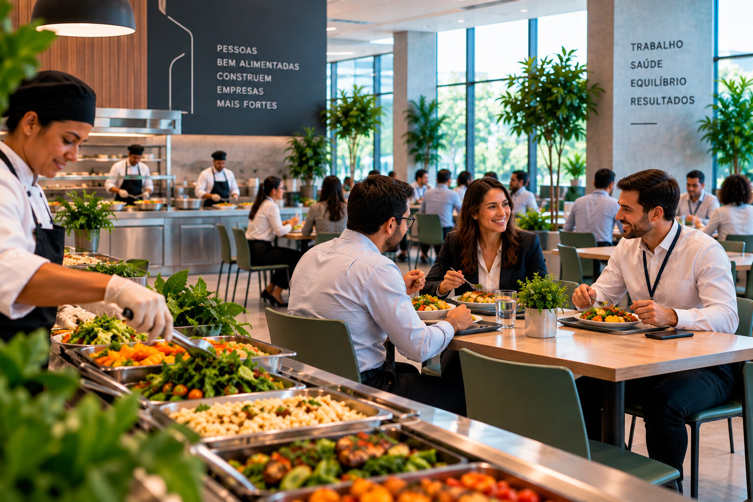 Alimentação corporativa para empresas
