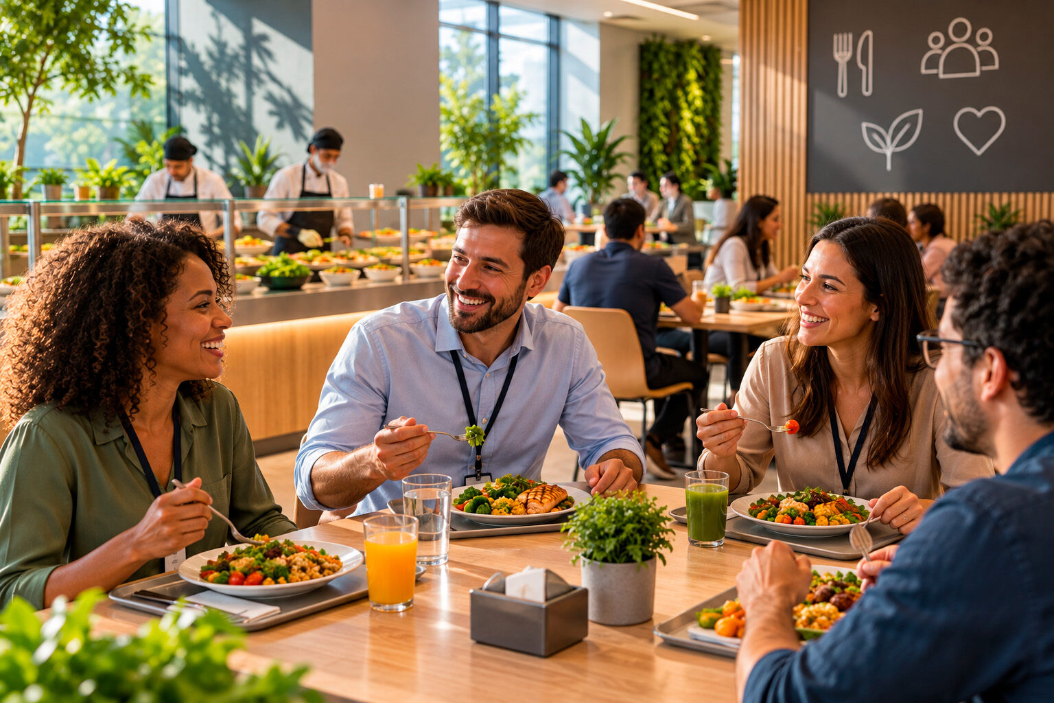 Benefícios da alimentação corporativa