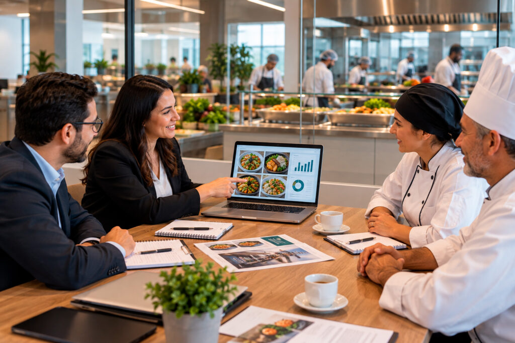 Empresa de alimentação corporativa