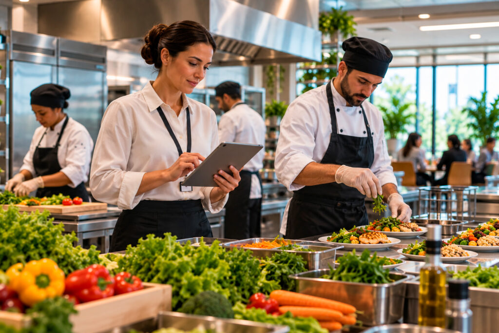 Gestão de alimentação corporativa
